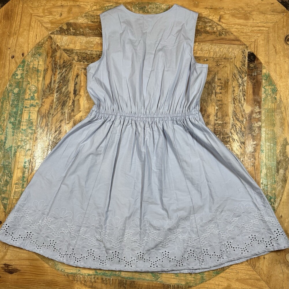 Calypso St. Barth Eyelet Embroidered Faux-Wrap Dress Medium Boho Luxe coastal - Picture 13 of 13